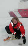 Seal tagging group on an ice floe